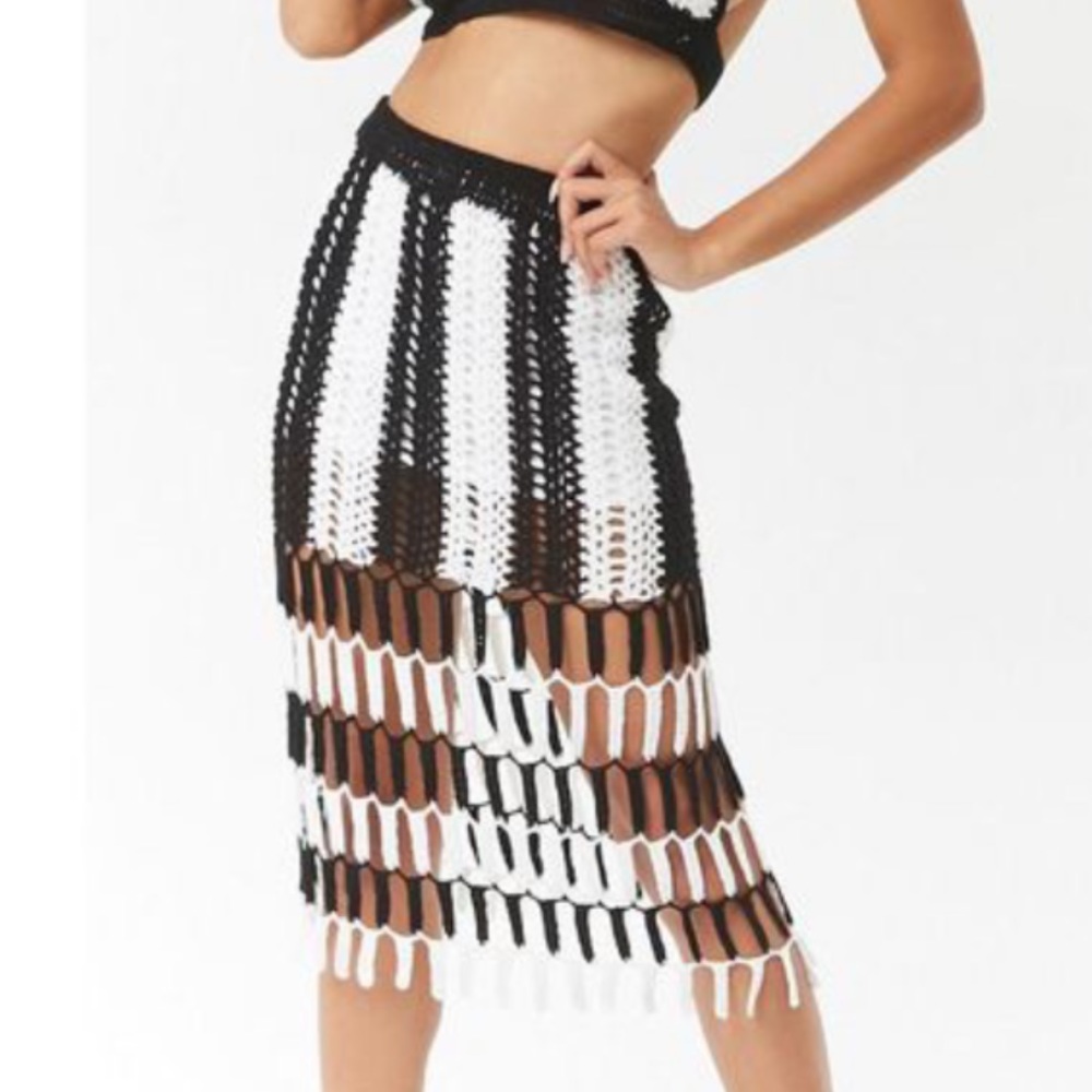 Forever 21 Crochet Skirt